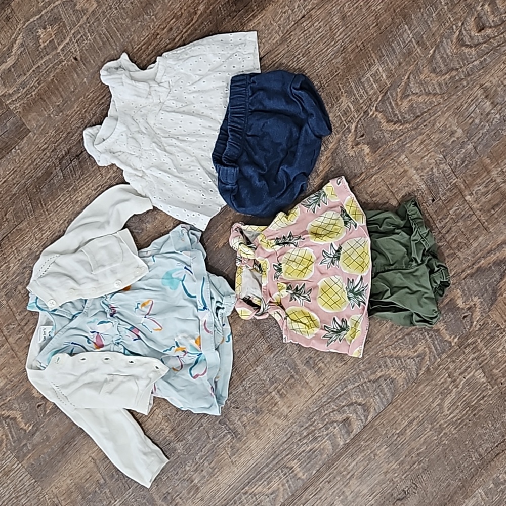 4/$25 Newborn girl's summer outfit bundle